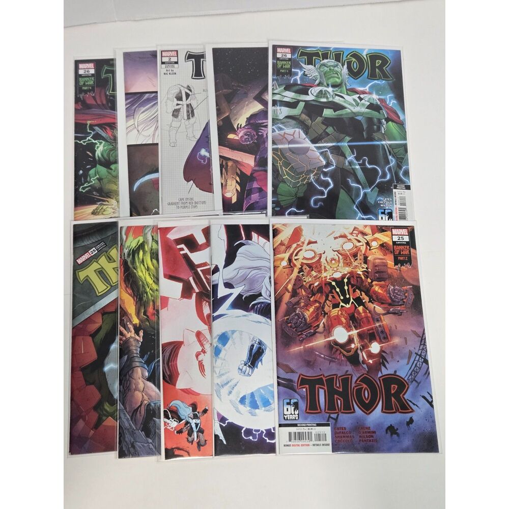 Marvel Thor Variant Comic Book Modern Lot | 10-Issue Collection Bundle